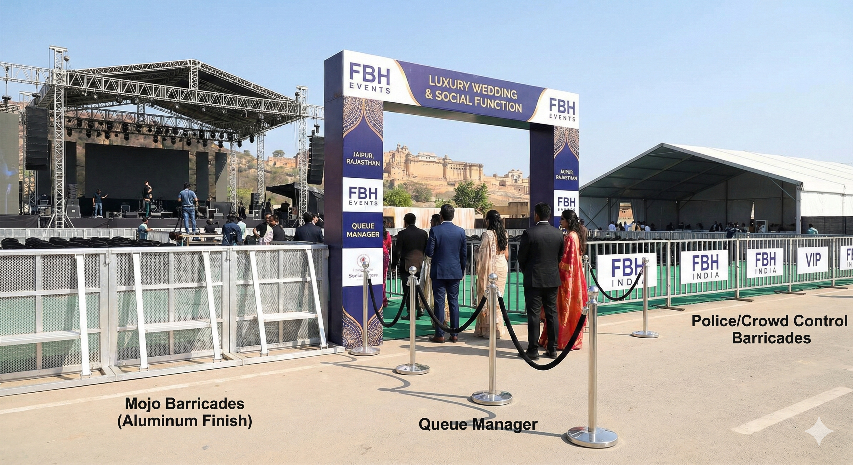 Mojo Barricades at a Concert